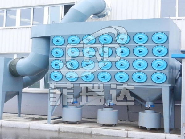 PLC脈沖控制斜裝式濾筒除塵器