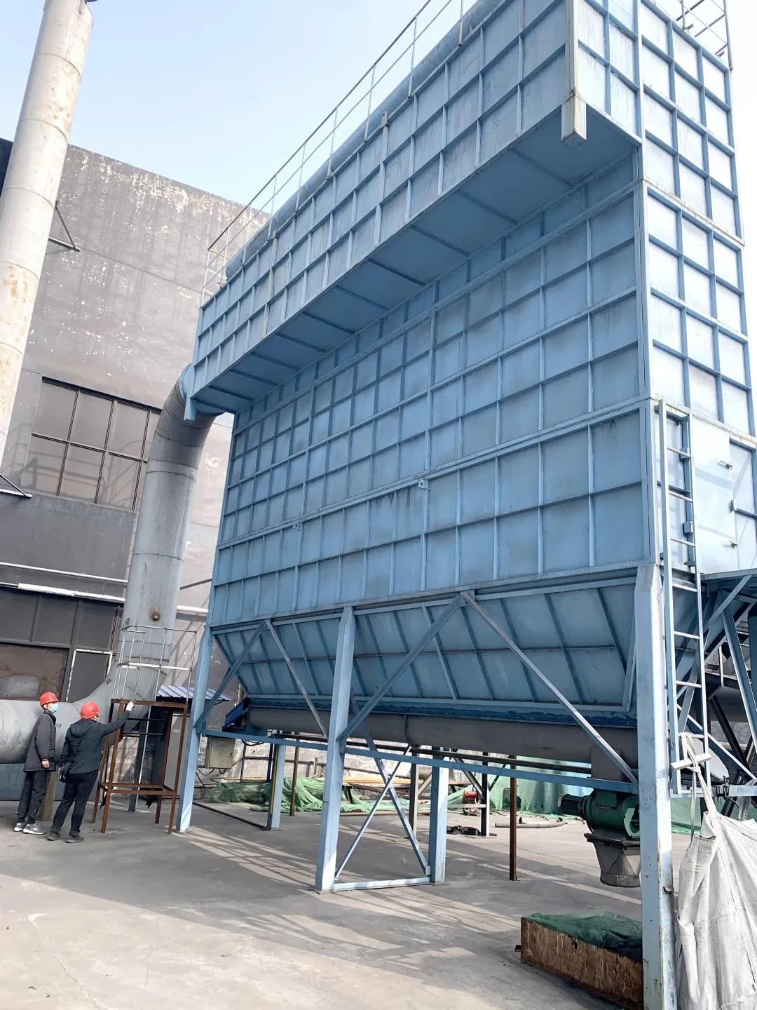 河南某煤礦集團炭素廠除塵設(shè)備改造項目現(xiàn)場